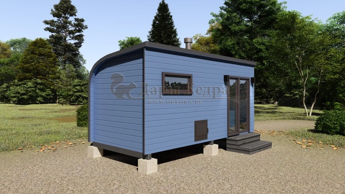 Баня «Парус» из кедра 5х2,2 метра