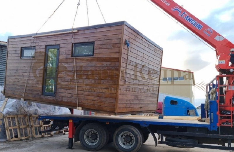 Утеплённый зимний кемпинг-дом «Панорама» с боковым входом